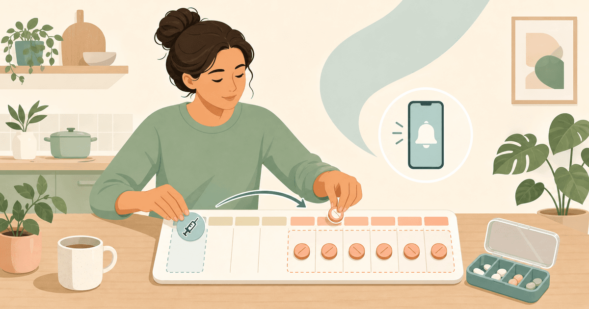 Une organisation illustrée d’une injection hebdomadaire est transformée en routine quotidienne de comprimés.