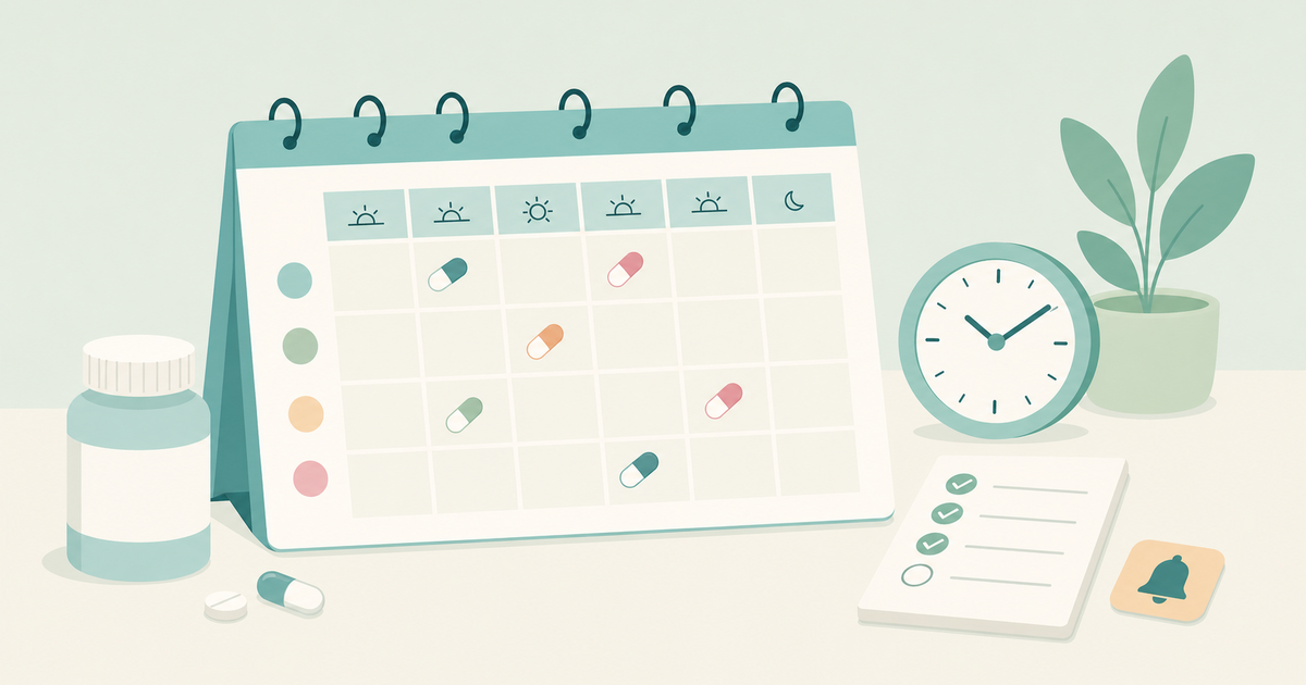 Free Medication Schedule Builder – Create Your Weekly Pill Schedule